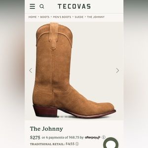 Mens “The Johnny” tecovas boots